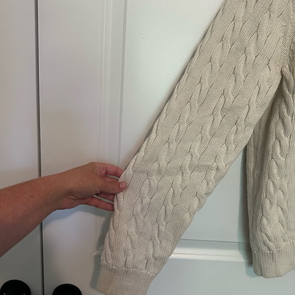 Mens J. Crew Cable knit Sweater - Picture 2 of 7